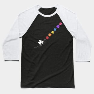 Christmas Polyhedral Rainbow Dice Set Tabletop RPG Addict Baseball T-Shirt